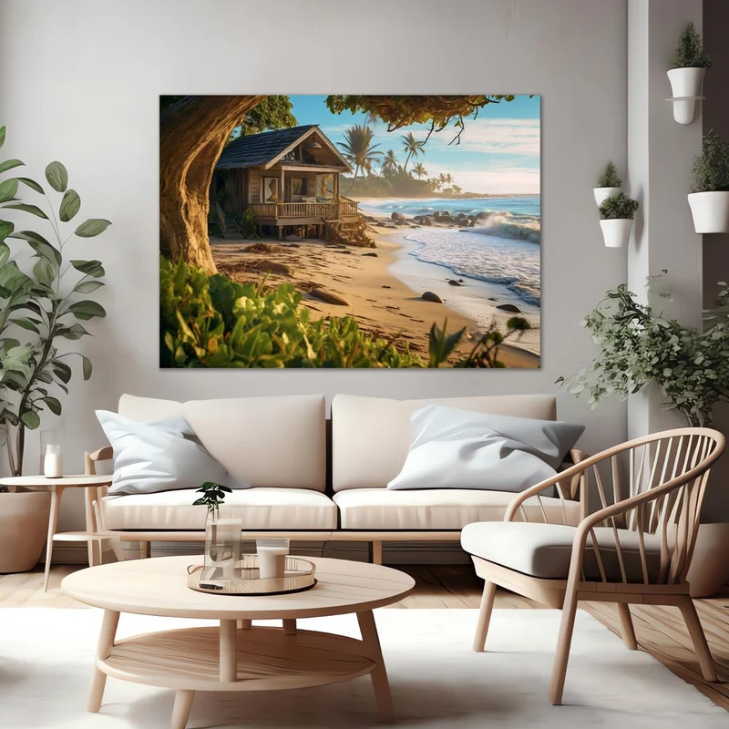 5D Diamond Painting – Hütte Am Strand