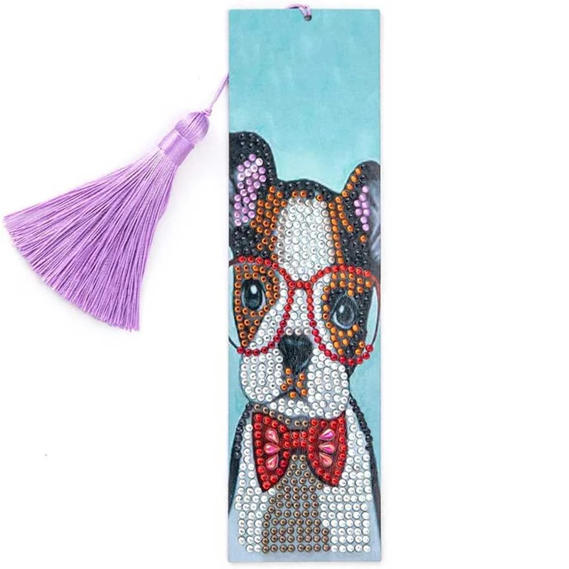 Diamond Painting Lesezeichen Hund