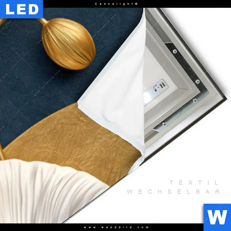 Canvalight® Leuchtbild | Golden Poppies | Panorama