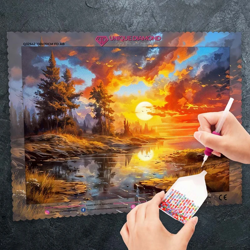 5D Diamant Painting – Sonnenuntergang