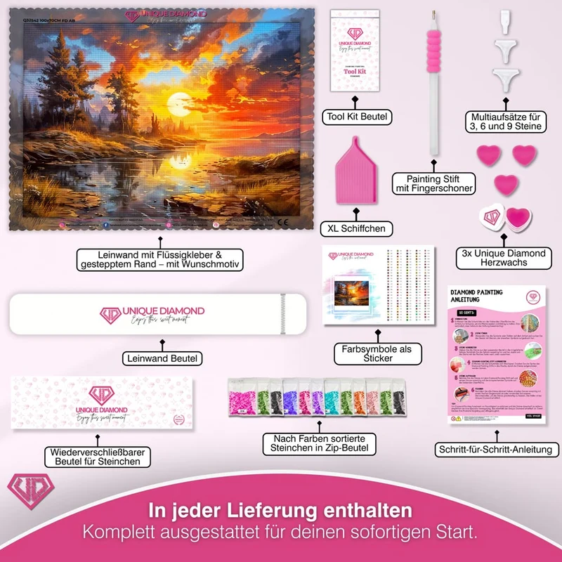 5D Diamant Painting – Sonnenuntergang