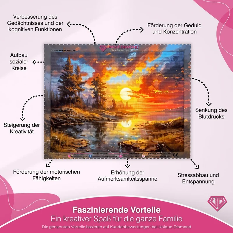 5D Diamant Painting – Sonnenuntergang
