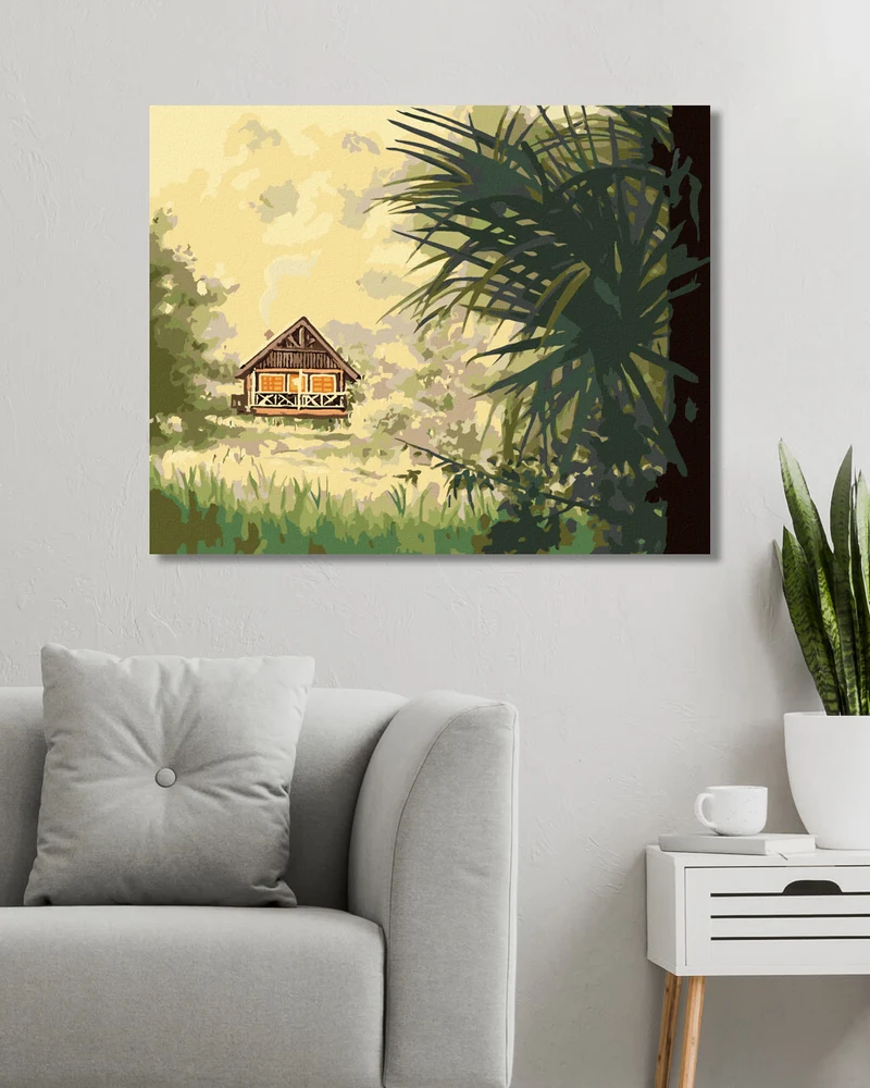 Diamond painting - HÜTTE IN DER WILDNIS (D. RUSTY RUST)