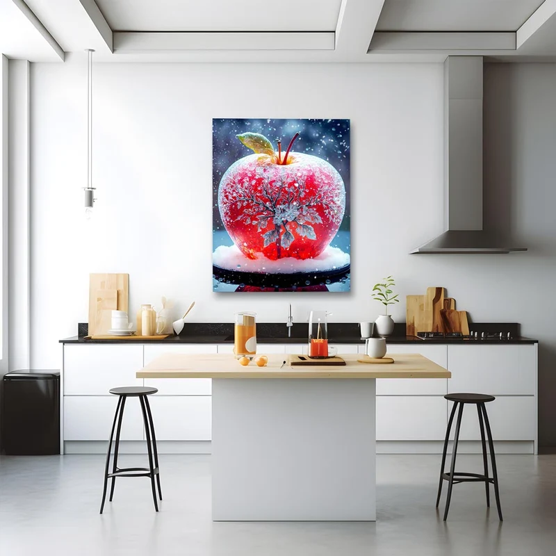 5D Diamond Painting – Red Crystal Apple