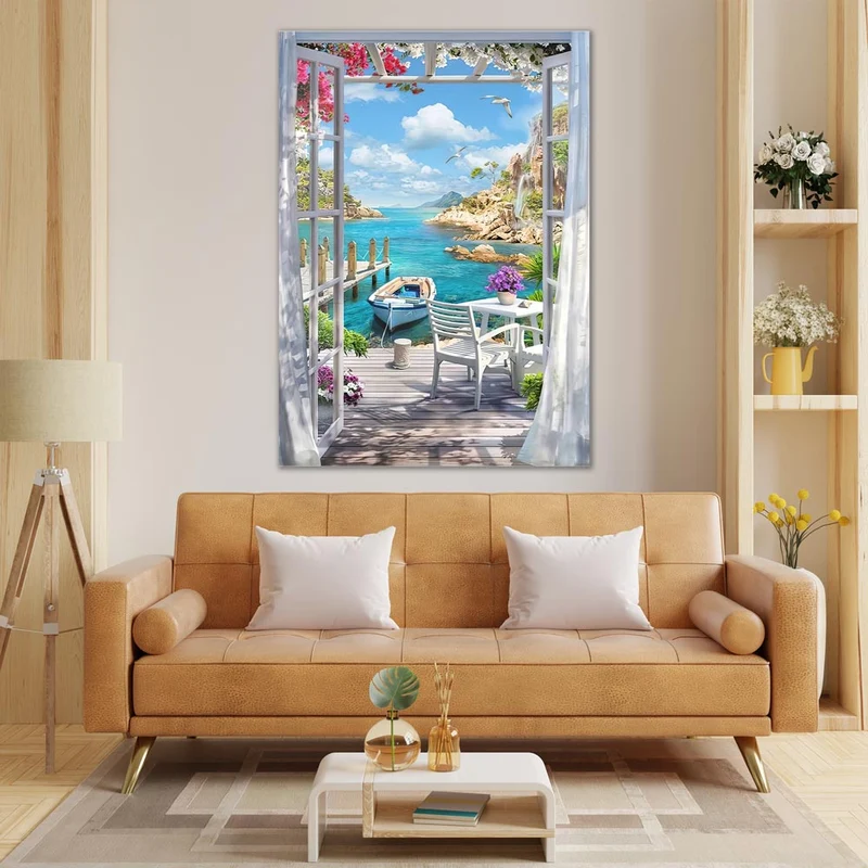 5D Diamond Painting – Haus am Strand