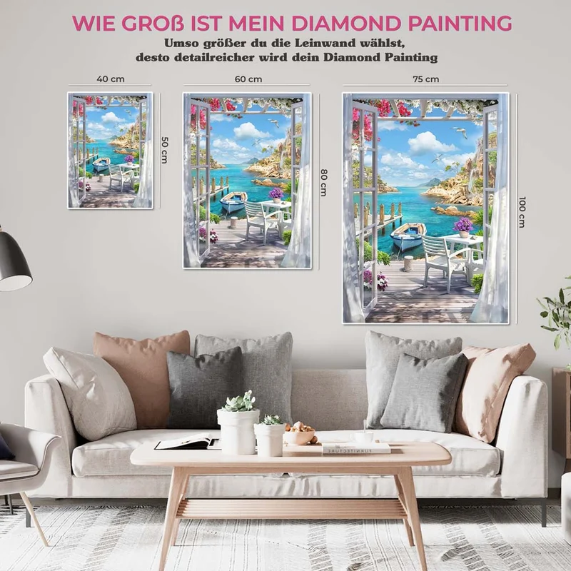 5D Diamond Painting – Haus am Strand