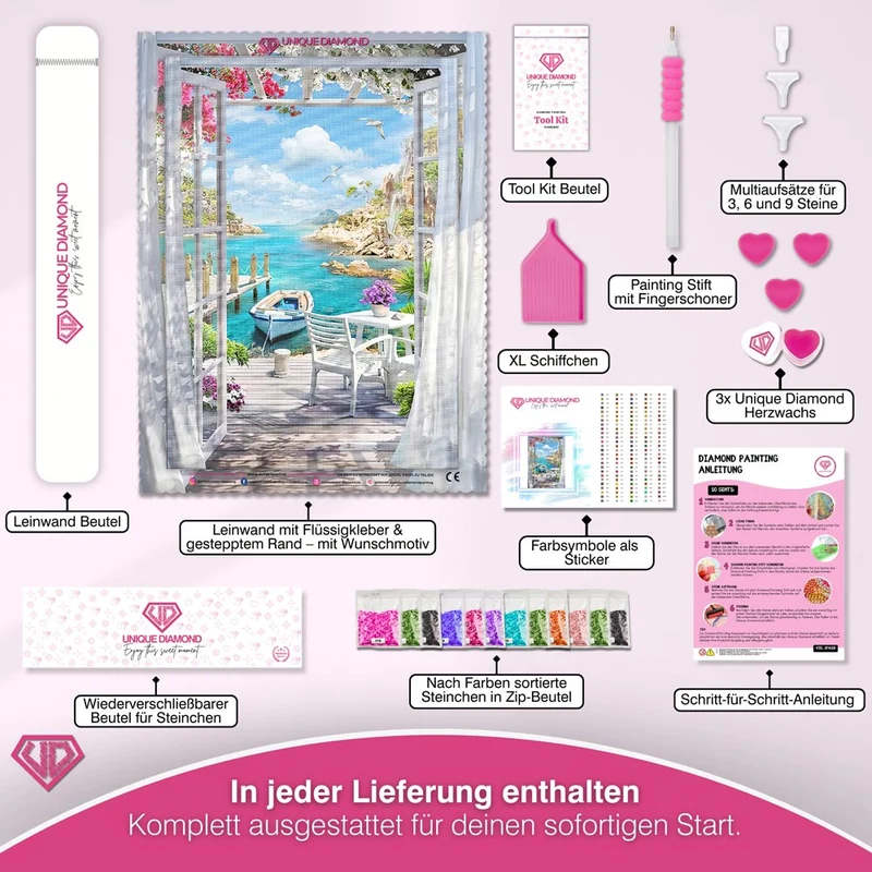 5D Diamond Painting – Haus am Strand