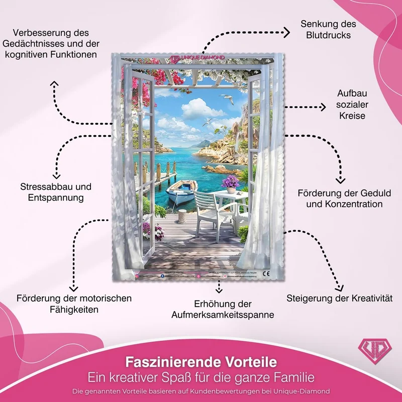 5D Diamond Painting – Haus am Strand