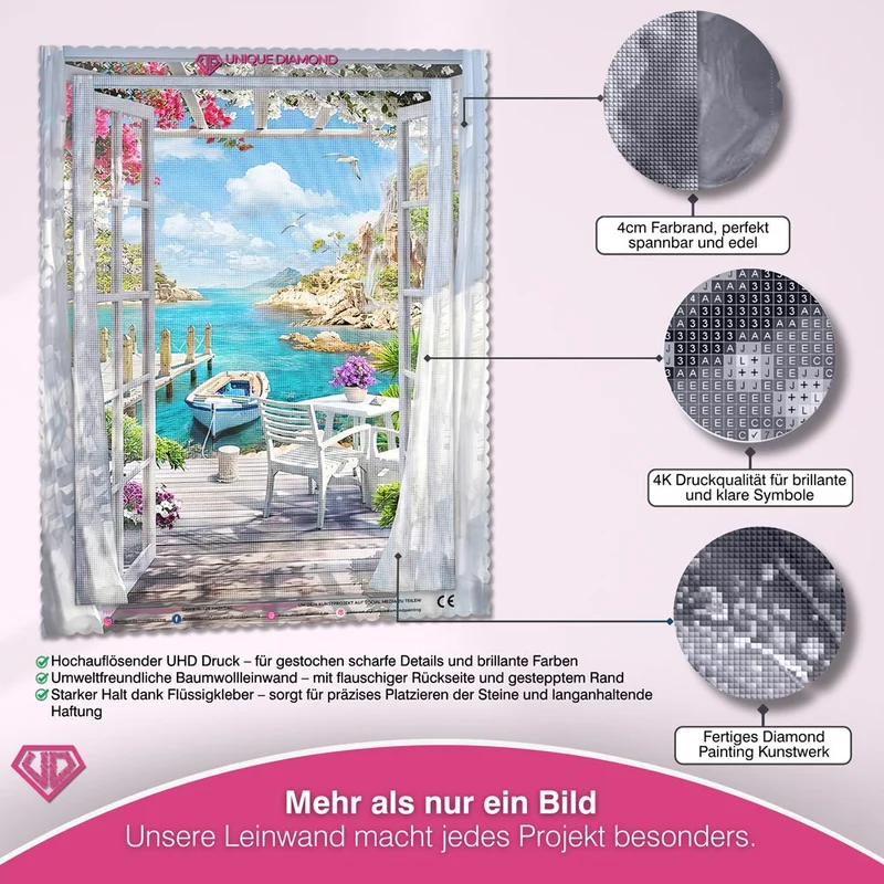 5D Diamond Painting – Haus am Strand