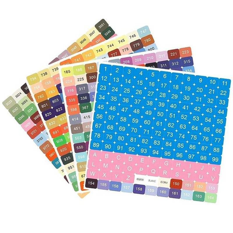 Diamond Painting 572 Quadratische DMC Etiketten