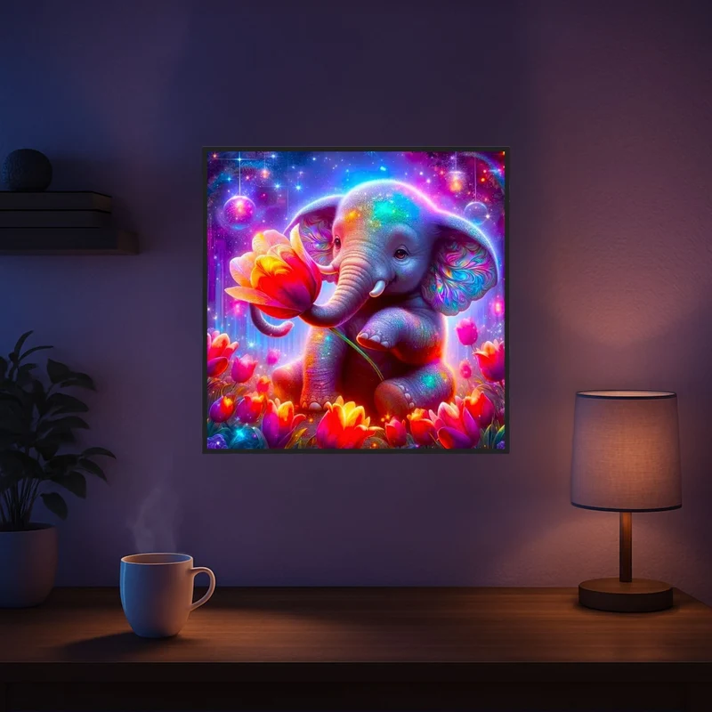 Diamond Painting - Elefantenmädchen