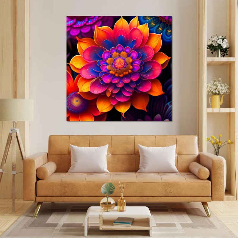 5D Diamond Painting – Farbige Blume