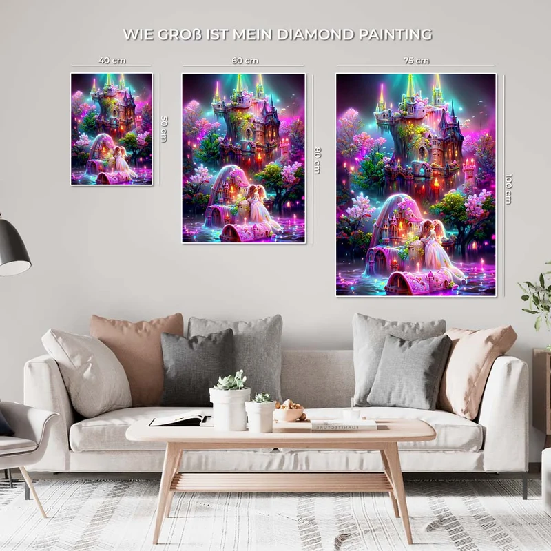 5D Diamond Painting – Magischer Schloss