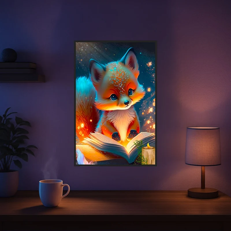 Diamond Painting - Lesestunde im Fuchswald "Limited Edition"