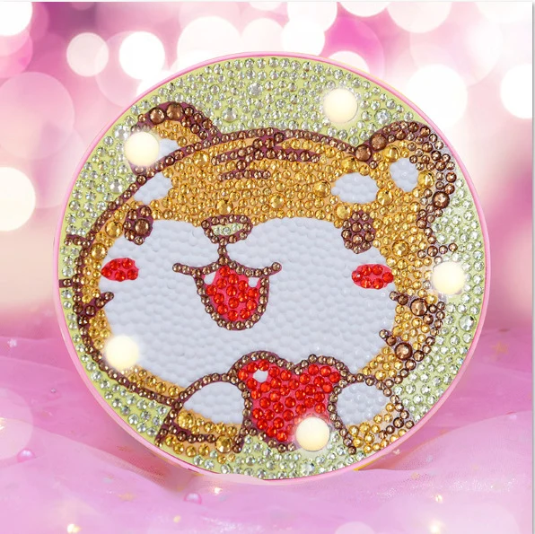 Diamond Painting LED Lampe Tiger