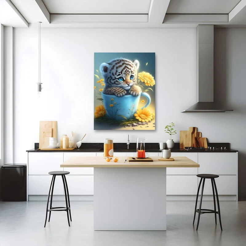 5D Diamond Painting – Cup Baby Tiger