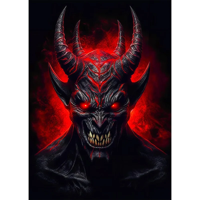 5D Diamond Painting – Red Devil