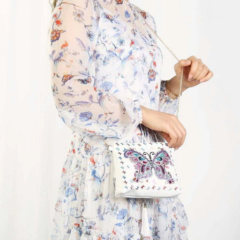 Diamond Painting Tasche Schmetterling