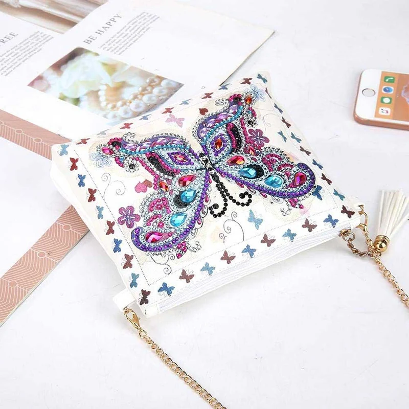 Diamond Painting Tasche Schmetterling