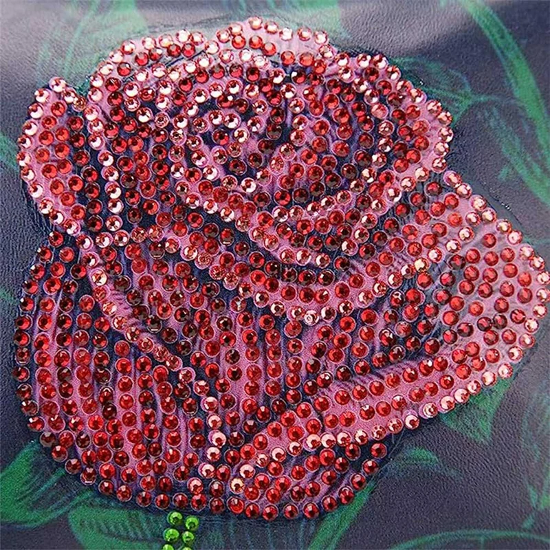 Diamond Painting Tasche Rote Rose