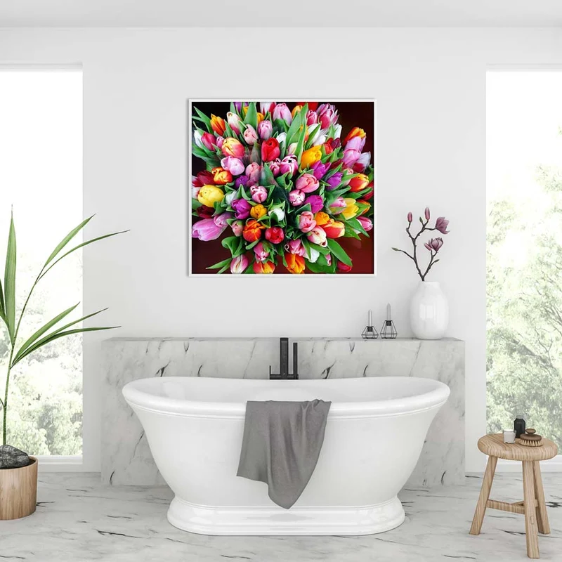 5D Diamond Painting – Tulpen Blumenstrauß