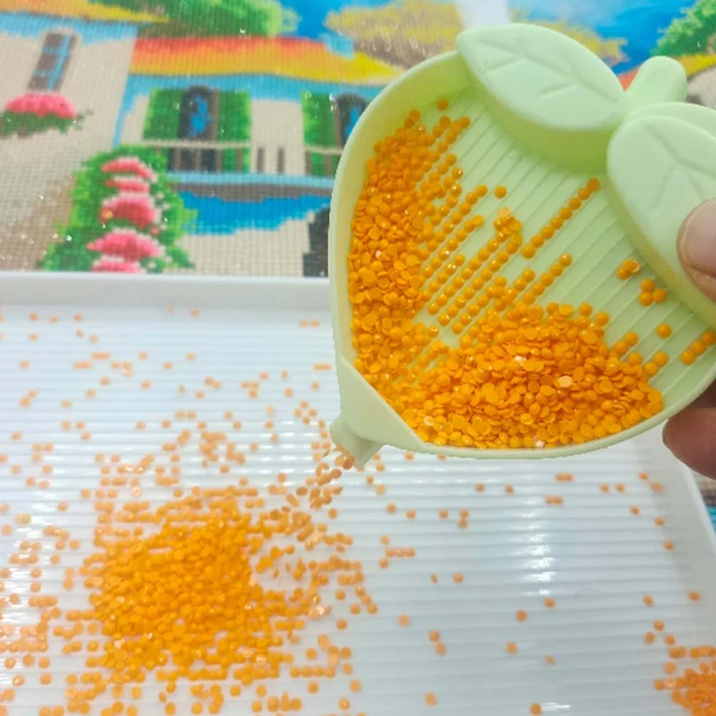 Diamond Painting Organisationsfächer Apfel und Pfirsich