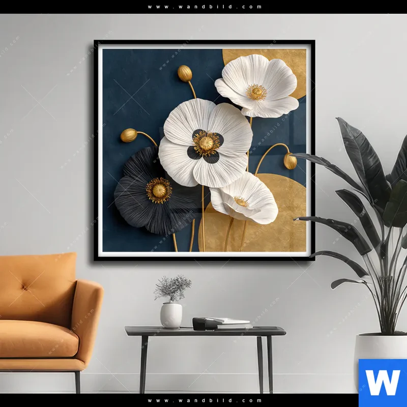 Poster | Golden Poppies | Quadrat