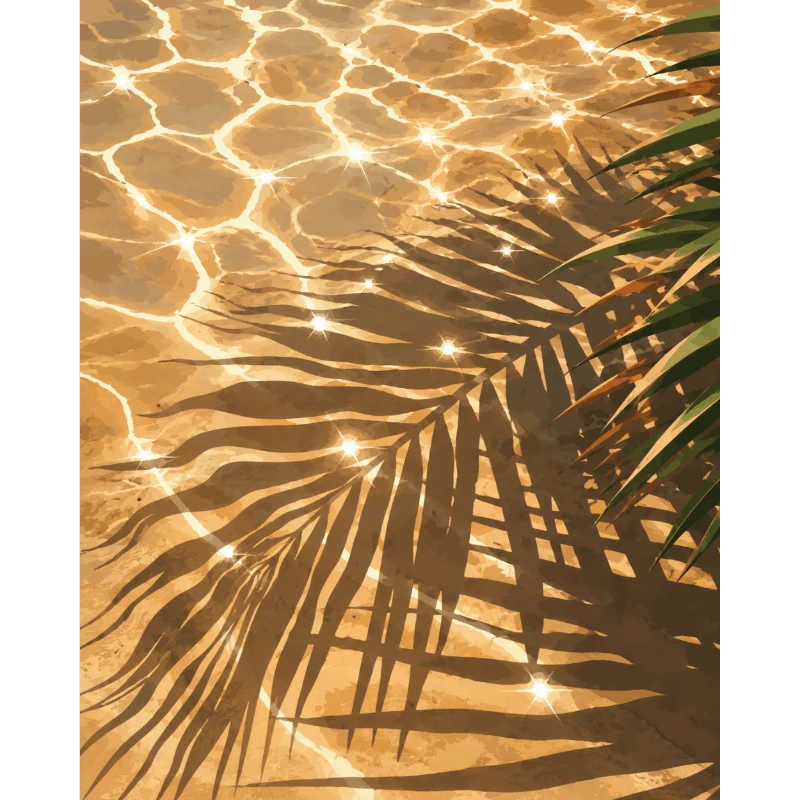 Goldenes Wasserleuchten
