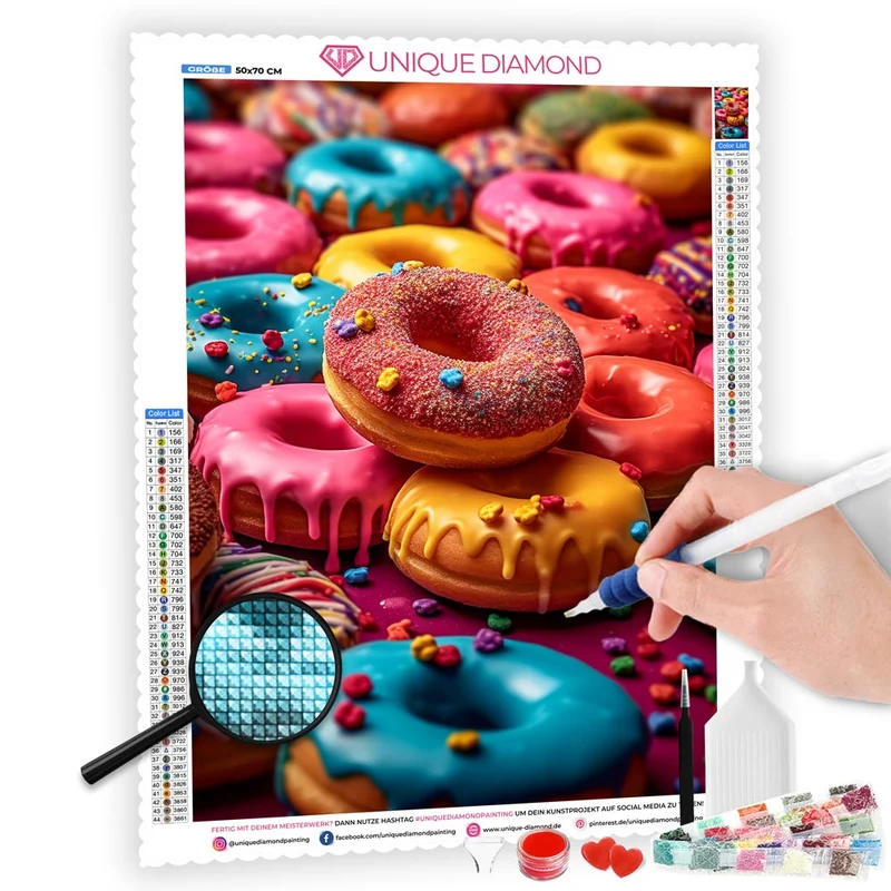 5D Diamond Painting – Süße Donuts