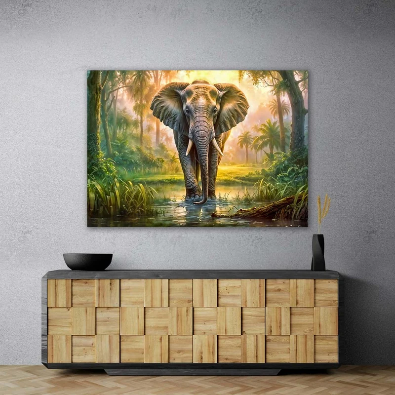 5D Diamond Painting – Elefant im Dschungel