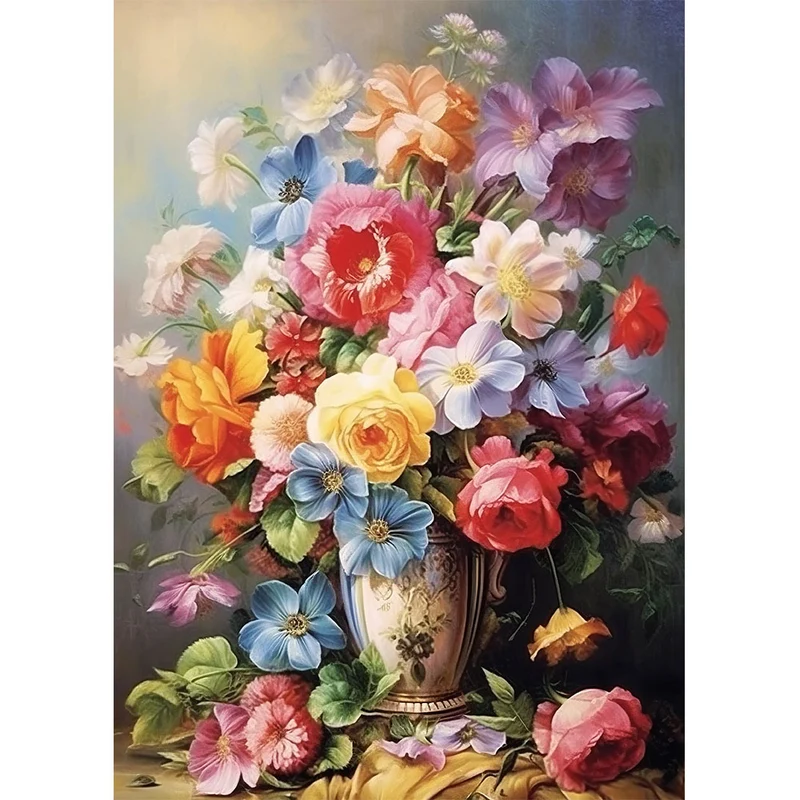 5D Diamond Painting – Malerischer Strauß