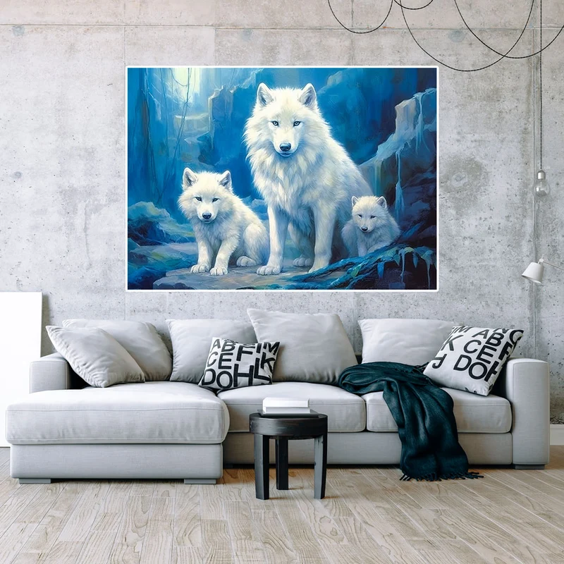 5D Diamond Painting – Polarwolf