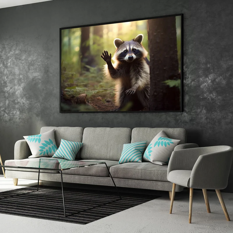 5D Diamond Painting – Hallo Waschbär