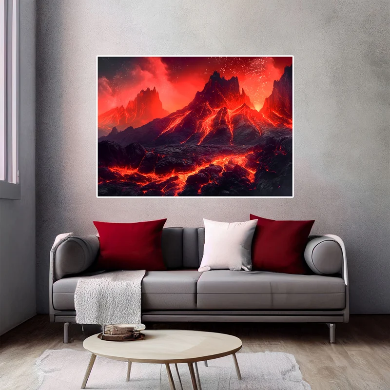 5D Diamond Painting – Vulkanausbruch