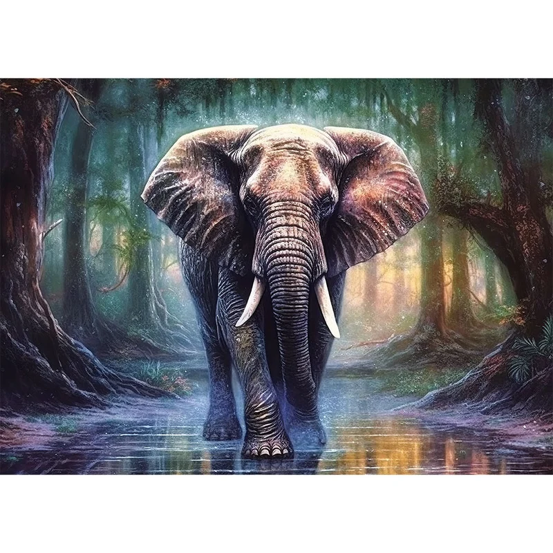 5D Diamond Painting – Elefant im Wald