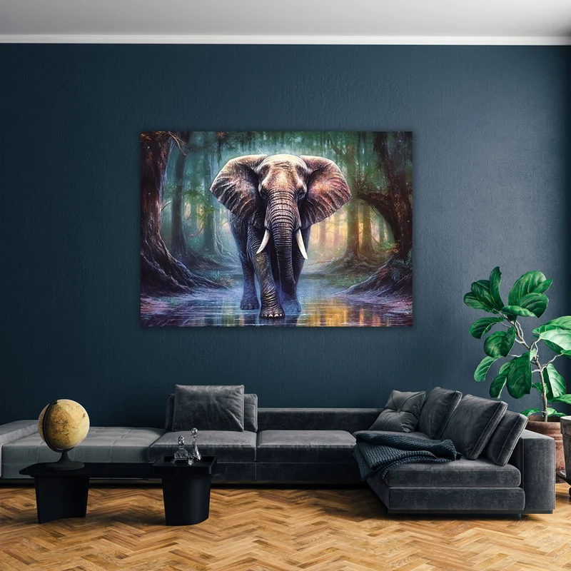 5D Diamond Painting – Elefant im Wald