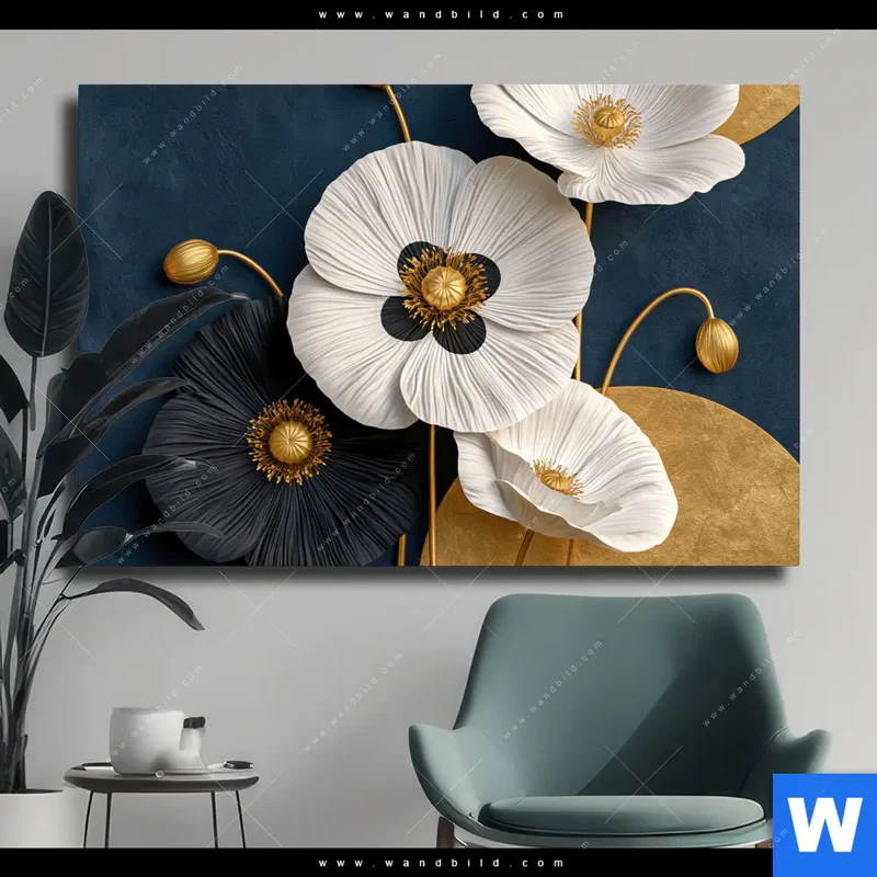 Leinwandbild | Golden Poppies | Querformat