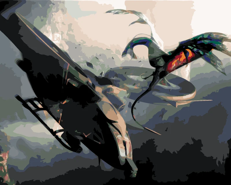 Diamond painting - BOB GEGEN HUBSCHRAUBER (Avatar)