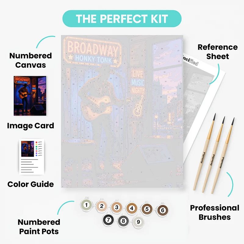Honky Tonk Serenade - Paint by Numbers Kit