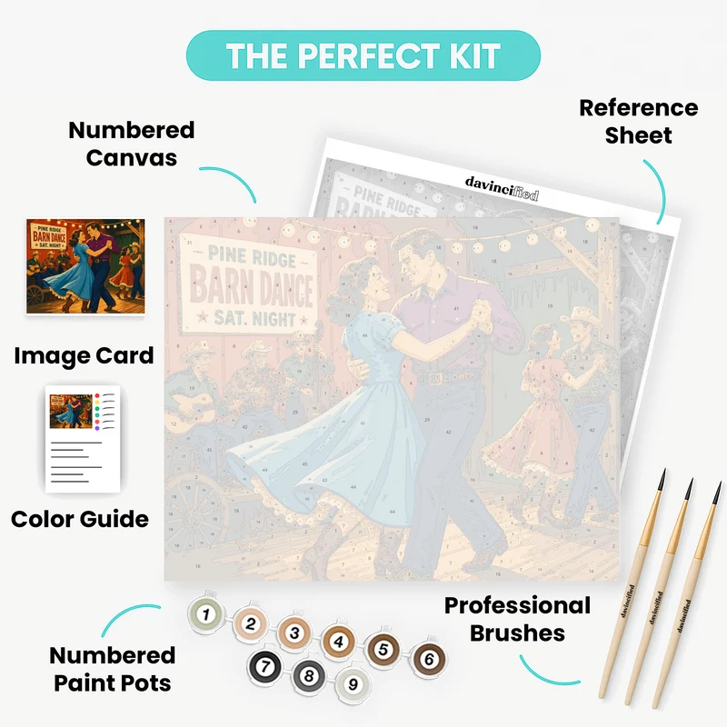 Saturday Night Two-Step - Paint by Numbers Kit