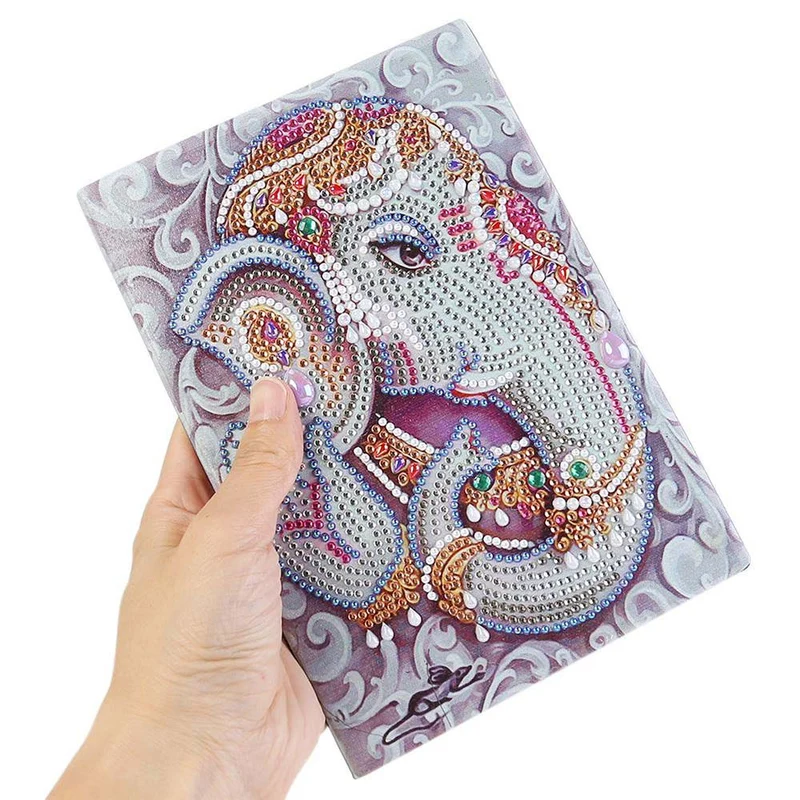 5D Diamond Painting Notizbuch Elefantengott Ganesha