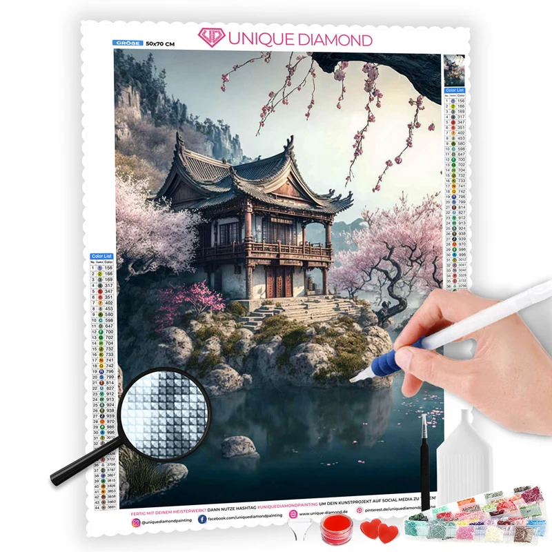 5D Diamond Painting – Haus am See