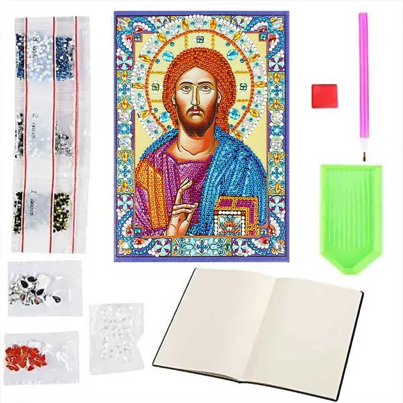 Diamond Painting Notizbuch Jesus Ikone