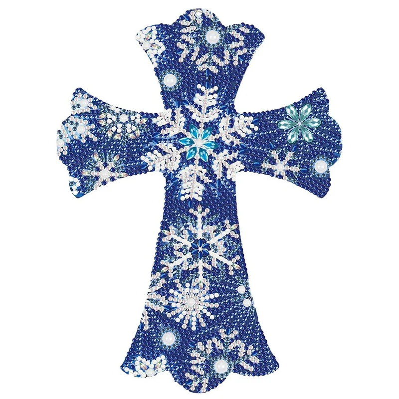 5D Diamond Painting Dekoanhänger Kreuz Stern