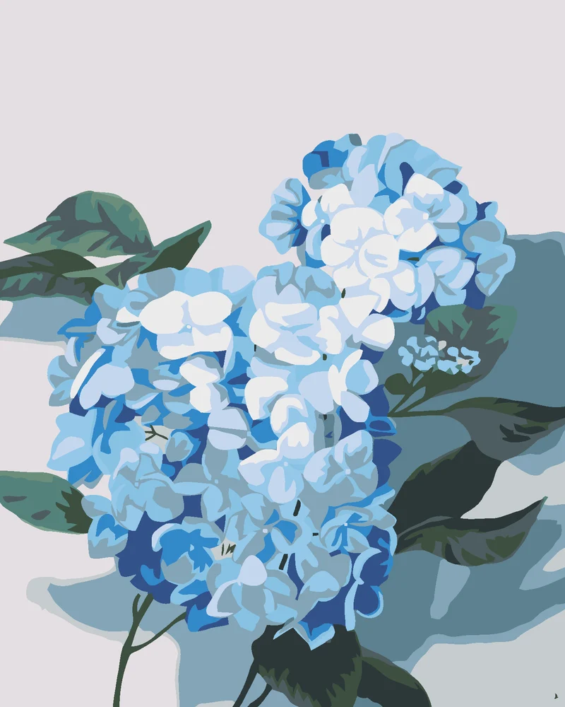 Diamond painting - HORTENSIE 2 (MYROSLAVA VOLOSCHUK)