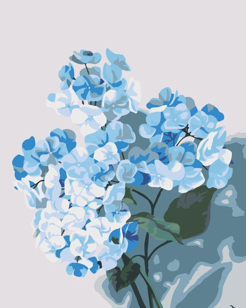 Diamond painting - HORTENSIE 1 (MYROSLAVA VOLOSCHUK)