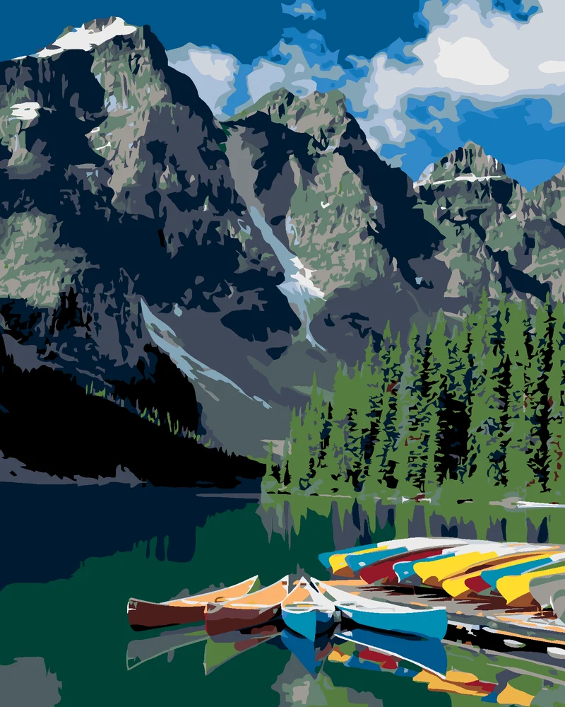Diamond painting - BERGE (DENNIS FRATES)