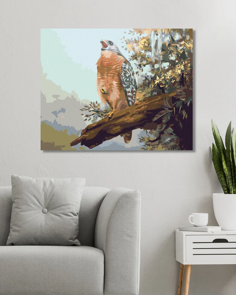 Diamond painting - RAUBTIER AUF EINEM AST (D. RUSTY RUST)