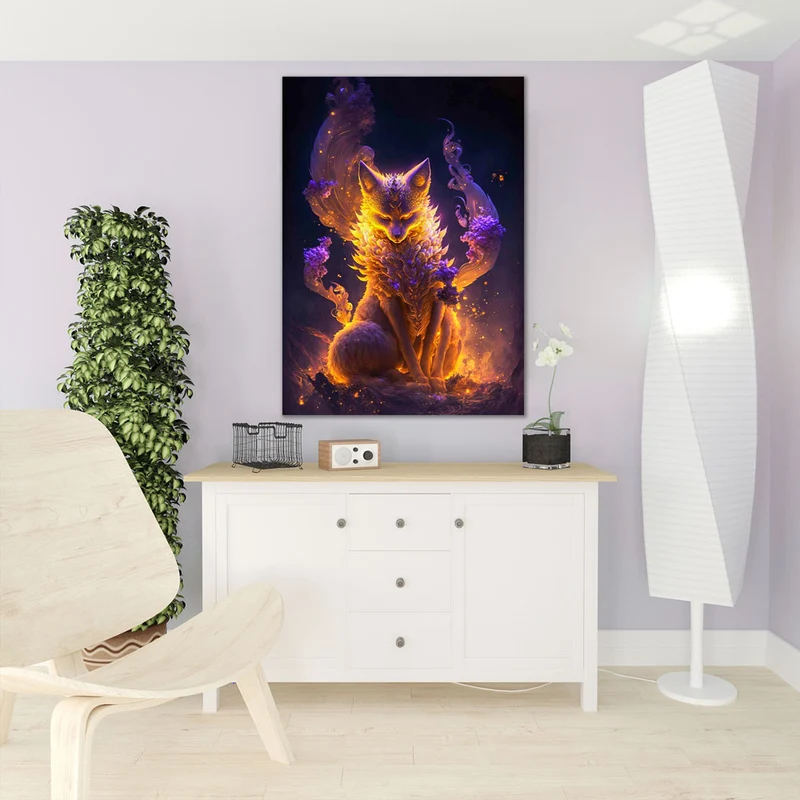 5D Diamond Painting – Goldener Fuchs