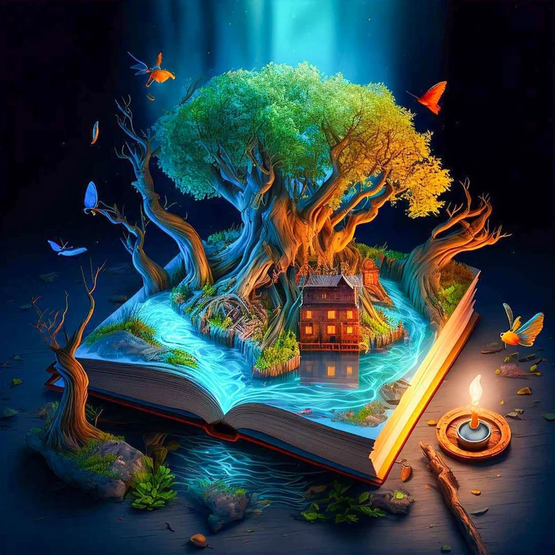 5D Diamond Painting – Magic Book